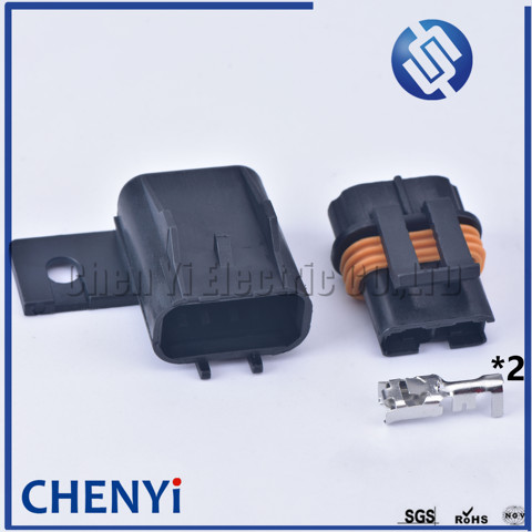 Delphi-conector hembra de 2 pines, conector eléctrico automotriz sellado, 12033769, 12034269, para serie 630, enchufe de ventilador, 2 juegos ► Foto 1/6