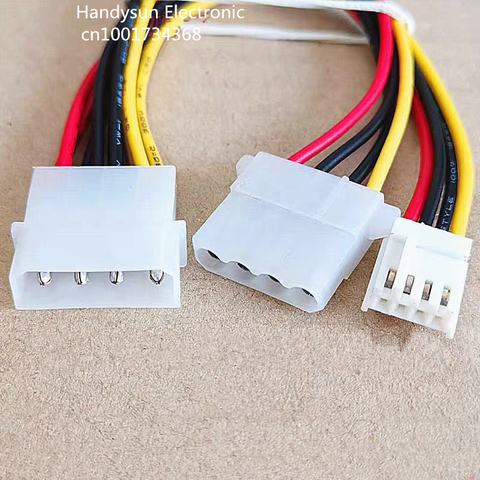 Adaptador divisor de 4 pines IDE macho Molex a IDE hembra + ITX pequeño de 4 pines hembra 1 en 2 Y cables de fuente de alimentación de disco flexible ► Foto 1/2