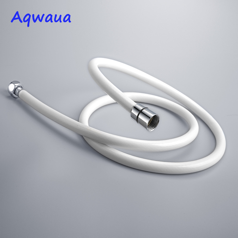 Aqwaua manguera de la ducha de PVC manguera de plomería para bidé 1200MM Color blanco manguera Flexible de baño ducha de mano manguera accesorios de Ducha ► Foto 1/6