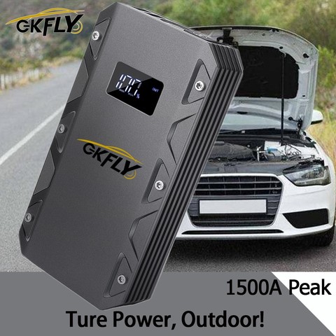 GKFLY-arrancador de batería de coche de alta potencia, 20000mAh, 12V, 1500A, dispositivo de arranque portátil, cargador de batería para coche, elevador de batería LED ► Foto 1/6