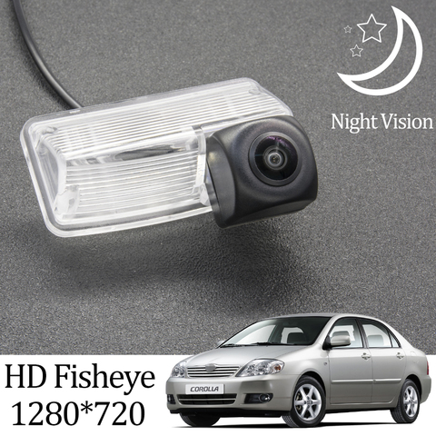 Owtosin-cámara de visión trasera para coche Toyota Corolla, accesorios de estacionamiento de marcha atrás, HD 1280x720, ojo de pez, E120/E130 2001-2007 ► Foto 1/6