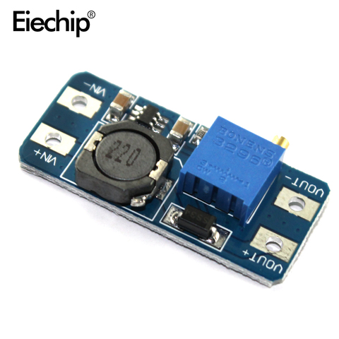 Convertidor de aumento de DC-DC 10 Uds MT3608 módulo de fuente de alimentación DC Boost Step-up Board salida máxima 28V 2A para arduino ► Foto 1/4