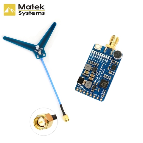 Matek VRX-1G3-V2 VTX-1G3-9 1.21.3GHZ 2-8S FPV tiempo de vídeo de gama receptor y transmisor para RC FPV Racing avión Drones ► Foto 1/6