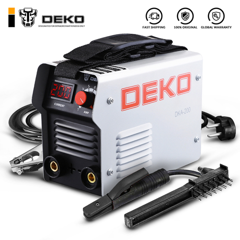 DEKO cetoacidosis diabética de la serie 220 V IGBT inversor AC máquina de soldadura de arco MMA soldador de soldadura para la soldadura eléctrica y de trabajo w/ accesorios ► Foto 1/6