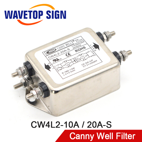 CANNY bueno-fase doble-Sección Filtro de potencia CW4L2-10A-S CW4L2-20A-S 220 V ► Foto 1/5