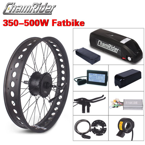 350W 36V 48V 48V 52V Fatbike de conversión de la bicicleta eléctrica kit ebike XF15-Fat motor MXUS super batería de botella LED pantalla LCD tamaño abierto ► Foto 1/6