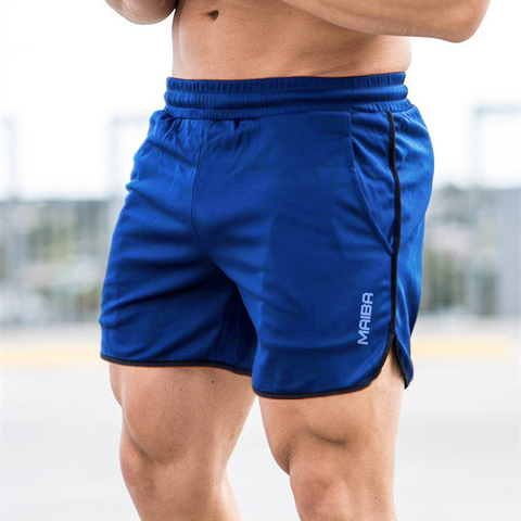 Pantalones cortos deportivos para hombre, deportivos, de verano, para hombre, para ejercicio, de malla transpirable, de secado rápido, para correr, pantalones cortos de playa ► Foto 1/6