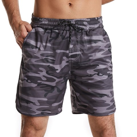 Pantalones cortos nuevos para hombre, pantalones cortos masculinos de entrenamiento informal, transpirables, de gran oferta, ropa de marca cómoda, pantalones cortos de playa de camuflaje ► Foto 1/6