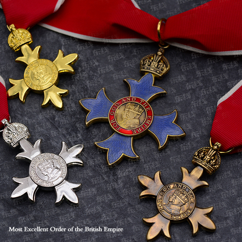 Insignias de alta calidad del Reino Unido, Cruz militar de la Reina real, OBE/MBE/CBE, pedido de la Excellence, caballeros del Imperio Británico, 1 unidad ► Foto 1/5