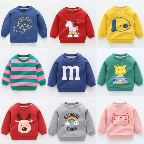 Sudaderas para niños 1-5Y, sudadera para niños, blusas de Navidad con unicornio para niñas, disfraz para niños, ropa indefinida para bebés, sudaderas con capucha ► Foto 1/6