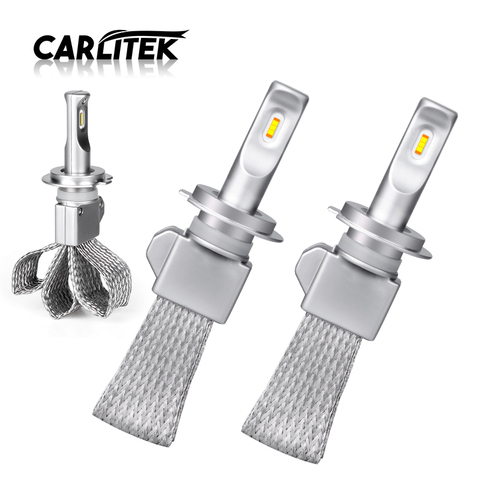 Carlitek-bombillas LED H4 Hi/Lo para coche, lámpara de luz H1, H8, H9, H7, 10000LM, H11 9005/HB3 9006/HB4 ► Foto 1/6