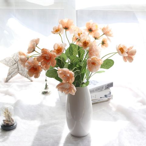 Flores artificiales de amapola, flor de seda artificial, accesorios de decoración para fiestas, flores de boda ► Foto 1/6