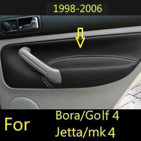 Microfibra frontal/puerta trasera apoyabrazos de paneles funda protectora de cuero para VW Golf 4 Bora Jetta MK4 accesorios de interior de coche ► Foto 1/6