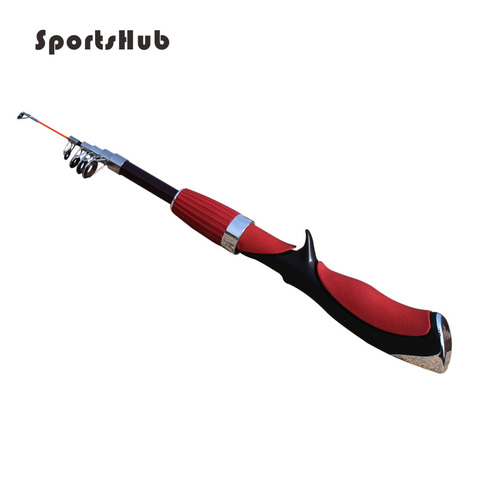 SPORTSHUB-caña de pescar telescópica de carbono dura, 110-190CM, 72-160G, Spinning/Casting, para pesca en hielo, caña de pescar para Lago, Mosca de Río, FT0041 ► Foto 1/1