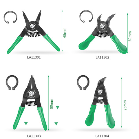 LAOA Mini alicates universales de 3 pulgadas en ángulo recto pico portátil multifuncional Snap Ring anillo de seguridad alicates ► Foto 1/6