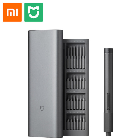 Xiaomi Mijia eléctrico Kit de destornilladores de precisión 24 Uds S2 de precisión de acero poco engranaje de Metal caja de carga tipo-C 2 de par ► Foto 1/6