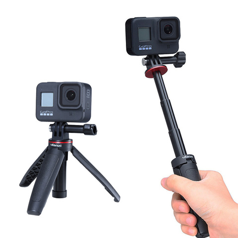 Ulanzi-trípode extensible MT-09, Mini, portátil, para GoPro 8/7/6/5, negro, sesión Osmo Action, Vlog, accesorios para cámara ► Foto 1/6