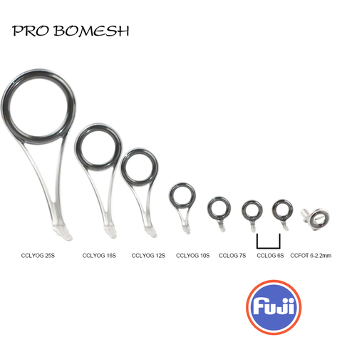 Progromesh-Conjunto de guías FUJI, 8 Uds., CCLYOG, CCLOG, CCFOT, juego de guías giratorias, varilla, componentes de construcción, poste de pesca de reparación DIY ► Foto 1/6