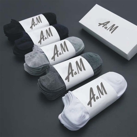 Calcetines deportivos transpirables para mujer, calcetín náutico, de algodón, blanco y negro, 10 pares ► Foto 1/6
