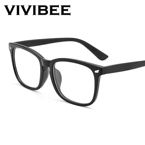 VIVIBEE-Gafas de leopardo con filtro de rayo de luz azul para hombre y mujer, lentes de protección para ordenador, bloqueo de juegos, color negro de talla grande ► Foto 1/6