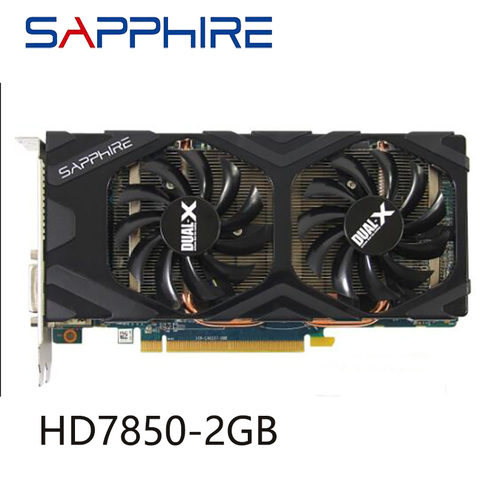 Tarjetas de vídeo de 2GB zafiro HD 7850 usado, GPU para AMD Radeon HD7850, 2GB, tarjeta gráfica, GDDR5, ordenador de sobremesa Juegos de PC HDMI DVI ► Foto 1/6