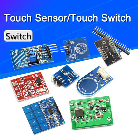5/2/1 Uds 1/4/8 canal TTP223 TTP224 TTP226 correr táctil Digital botón Sensor capacitivo interruptor accesorios para módulos para Arduino ► Foto 1/6