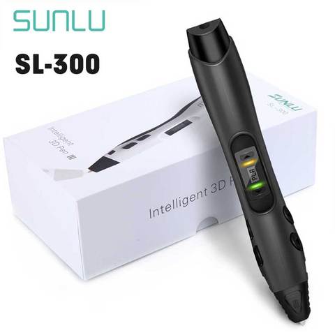 SUNLU bolígrafo 3D mágico SL-300, bolígrafos de impresión 3D de Color negro, soporte de filamento PLA/ABS de 1,75mm para manualidades creativas y como regalos ► Foto 1/6