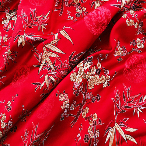 Tela jacquard bordada para costura de cheongsam y kimono, retales, costura de Damasco, DIY, telas de seda para ropa ► Foto 1/6