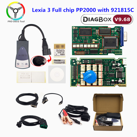 Escáner automático Lexia 3 chip completo PP2000, Diagbox V7.83, 921815C, para Citroen, Peugeot, Chip completo ► Foto 1/6