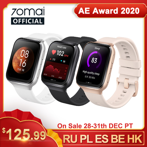 Primero 70mai Saphir reloj 2022 70mai Smartwatch Bluetooth GPS Monitor de ritmo cardíaco de deporte 5ATM recordatorio de llamada 70mai APP de notificación ► Foto 1/6