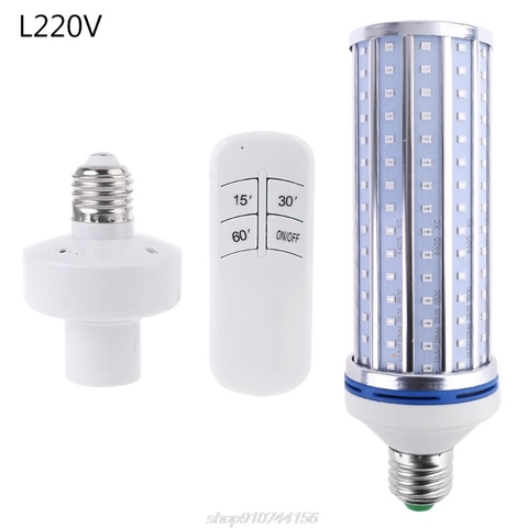 Bombilla germicida UV para habitación, luz LED UVC de 60W, E27, E26, 110V, 220V, 86-265V, con temporizador y Control remoto, F18 21, envío directo ► Foto 1/6