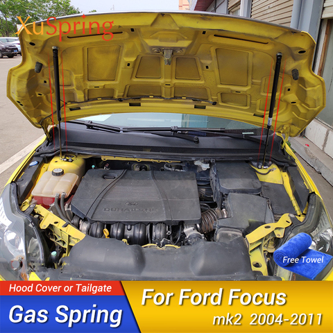 Para 2004-2011, ford focus 2 MK2 coche cubierta para capó levantar apoyo primavera shock soporte varilla hidráulica puntal barras coche accesorios ► Foto 1/6