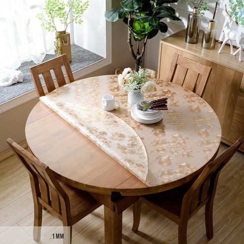 Mantel de PVC transparente para mesa, cubierta de cocina, impermeable, tela de aceite de 1mm/1,5mm/2mm/3mm, paño suave de vidrio ► Foto 1/6