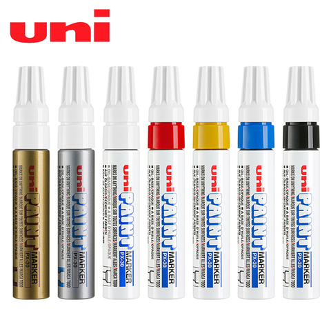 Marcador de pintura Uni japonés, PX-30 con 7 colores disponibles, 4mm-8,5mm, bolígrafo Extra grande, marcador oleoso, 1 ud. ► Foto 1/6