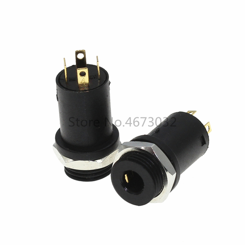 Conector de montaje en Panel de conexión para auriculares, Conector de montaje en estéreo de 4 canales, 3,5mm, Conector de Audio y vídeo Vertical, chapado en oro de alta calidad, 10 Uds. ► Foto 1/4