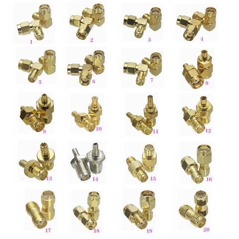 1 Uds. Conector SMA / RP-SMA a MMCX / MCX / CRC9/TS9, conector macho y hembra para antena Raido, convertidor de conector Adaptador Coaxial RF ► Foto 1/6