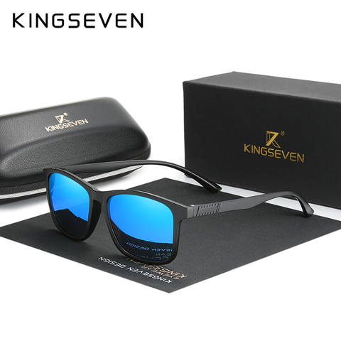 KINGSEVEN 2022 nueva Ultra luz TR90 gafas de sol para hombres, gafas de Cat.3 UV400 TAC lente gafas de sol de conducción de las mujeres lentes Casuales ► Foto 1/6