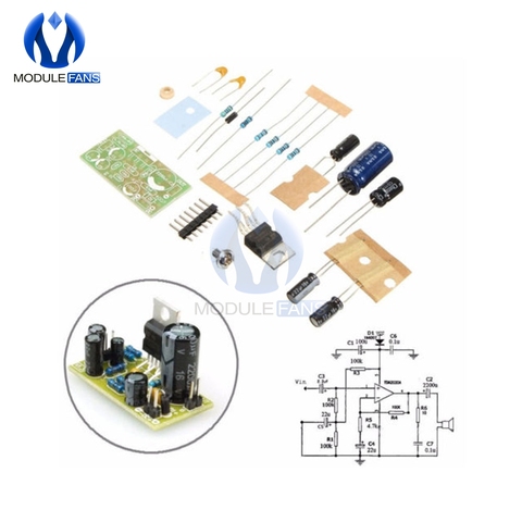 Placa amplificadora de alta fidelidad TDA2030A, altavoz electrónico de potencia de Audio activo, Mono de 18W, CC de 9V-24V, 12V, 25mA AMP, Kit DIY ► Foto 1/6