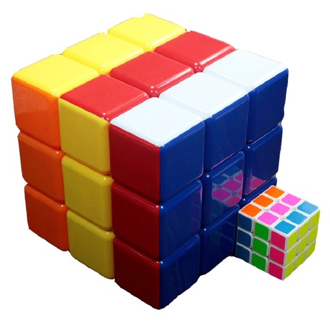 Cubo mágico de 18cm, juguete educativo profesional para chico, 3x3x3, supergrande, 9cm, 7cm, 6cm ► Foto 1/6