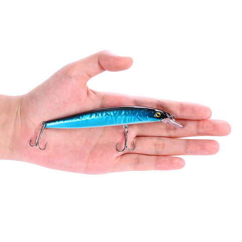 Swimbait Señuelos de pesca de lubina 12cm 11,8g luminosa cebo duro flotador Crankbait para piscardo cebo para agua salada/agua dulce de pesca ► Foto 1/6