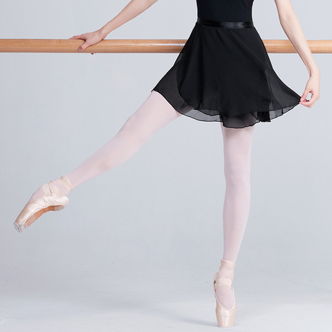 Tutú de gasa para adultos, falda de Ballet de danza para mujeres y niñas, falda envolvente de gimnasia, faldas de Ballet para entrenamiento ► Foto 1/6