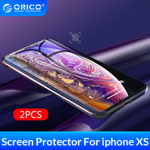 ORICO-Protector de pantalla de vidrio templado 3D para iphone X, XS, Max, película protectora para iphone XR ► Foto 1/6