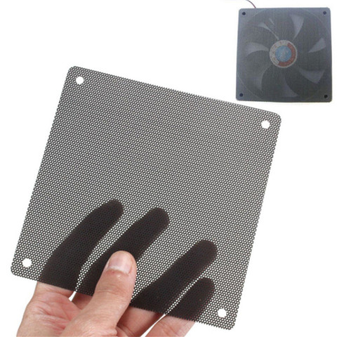 Ventilador de PVC para PC, caja a prueba de polvo, malla de ordenador, 120mm, color negro, lote de 5 unidades, venta al por mayor ► Foto 1/1