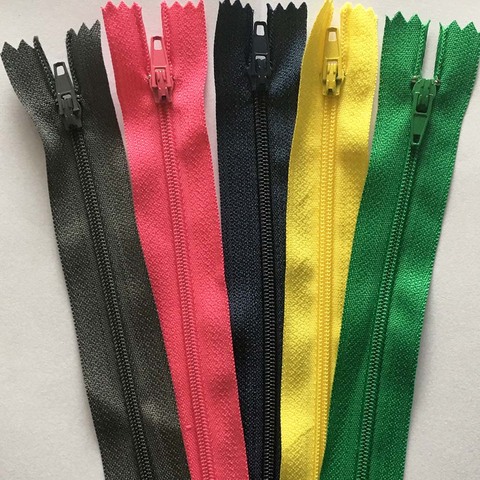 10 Uds (4,8 ~ 24 pulgadas) 12 cm de Nylon de bobina para cremalleras-60 cm Sastre manualidades de costura/15/20 / 25 / 30 / 35 / 40 / 45 / 50 / 55 cm Zipp ► Foto 1/6