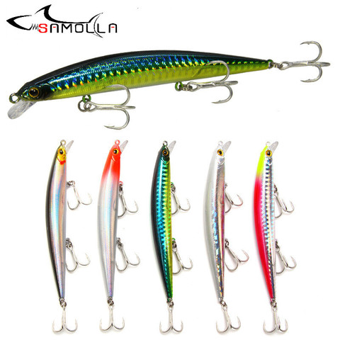 Minnow-señuelo De Pesca, 2022 pesas, 11g, Pesca De lubina, Topwater, pescado articulado De Pesca, Isca, pescado Artificial falso ► Foto 1/6