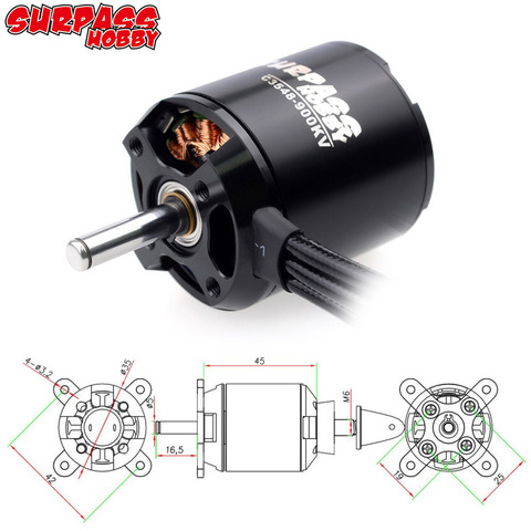 Superar Hobby C3548 2826 3548 790KV 900KV 1100KV Motor sin escobillas 2-5S para Airpalne aviones Multicopters RC de avión y helicóptero ► Foto 1/5