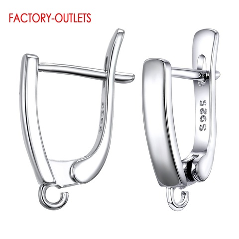 Pendientes de plata de ley 925 auténtica para mujer, accesorios de joyería DIY de alta calidad, envío rápido ► Foto 1/6