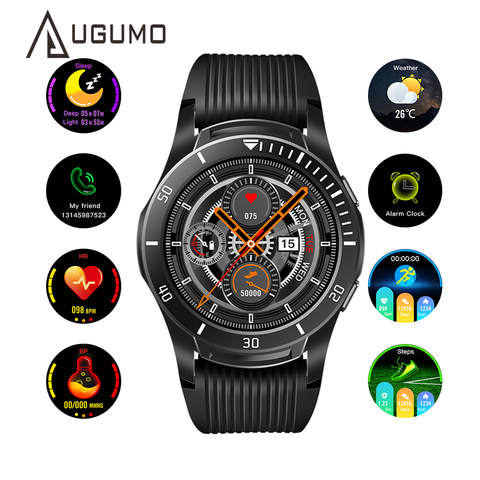 GT106 reloj inteligente táctil de monitor, con avisos de recordatorio reloj de Fitness hombres mujeres IP68 impermeable deportes Smartwatch ► Foto 1/6