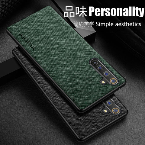 Funda de TPU para OPPO Realme 6 Pro Realme 6 6S, protección para el borde, piel sintética de alta calidad, perfecta ► Foto 1/6