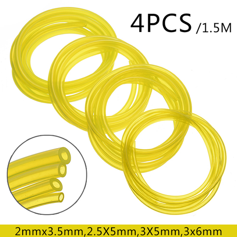 Manguera para tubos de gasolina, combustible, gasolina, línea de gasolina, resistente al aceite y al Gas, para motosierra, 1,5 M, 4 tamaños, 2x3.5/2.5x 5/3x 5/3x6mm ► Foto 1/4